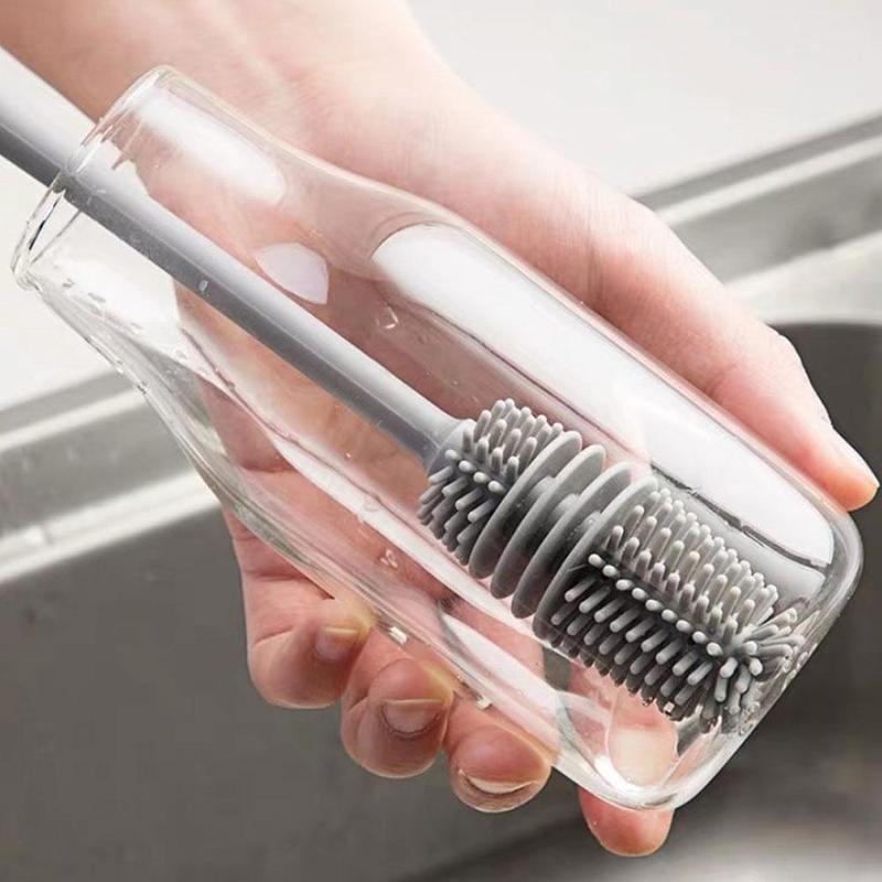 Multi-purpose cleaning brush for kitchen use. Multi-purpose cleaning brush for kitchen use.